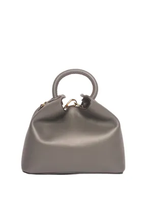 ELLEME  Sac à main baozi en cuir - Gris