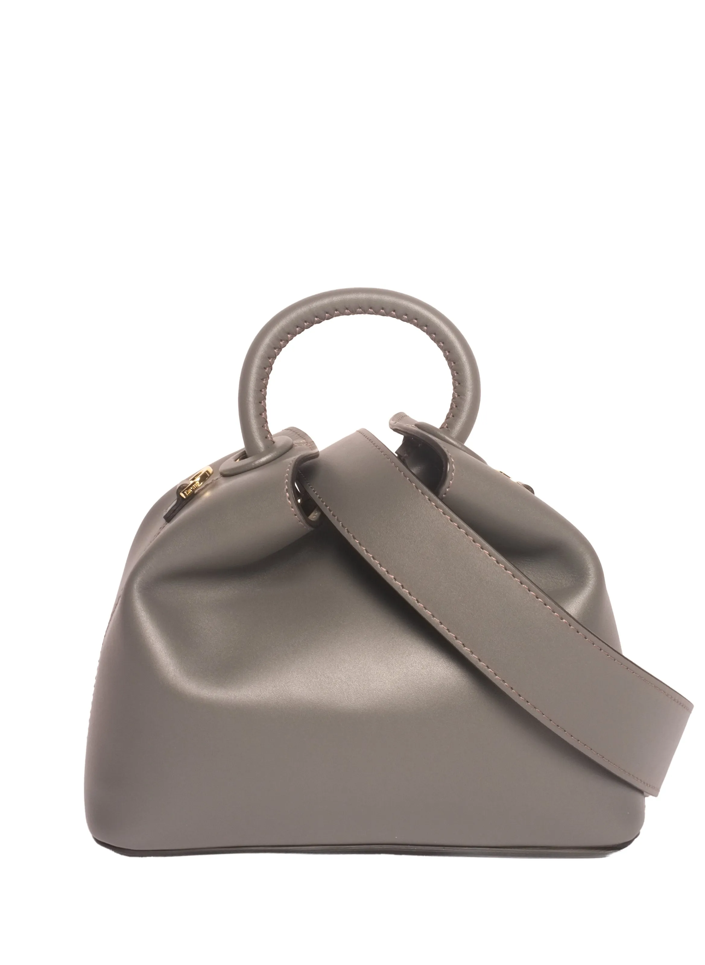 ELLEME  Sac à main baozi en cuir - Gris