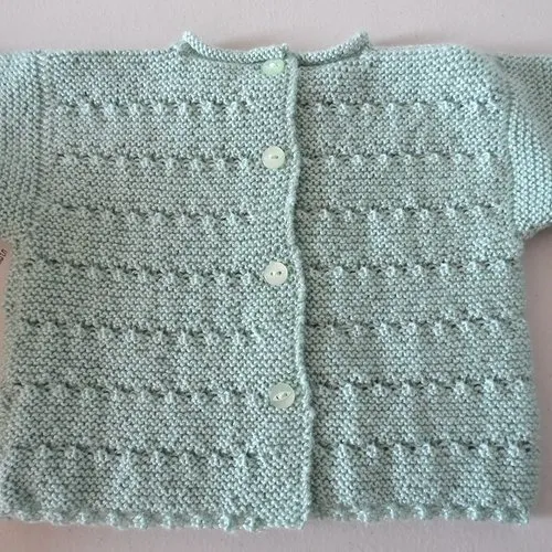 Ensemble brassière bébé 1 mois, bonnet et chaussons, vert limonade mixte tricot bebe layette sur commande