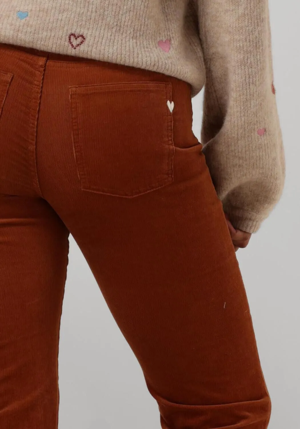 fabienne chapot pantalon évasé eva flare trousers en cognac