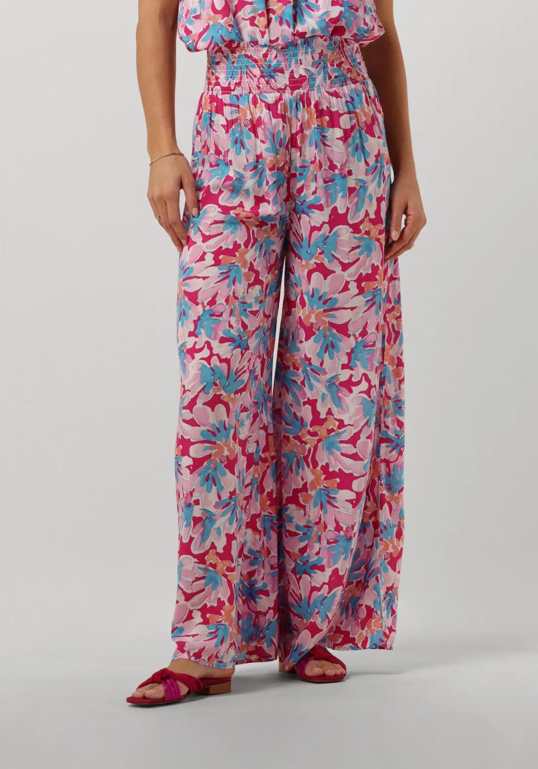 fabienne chapot pantalon large palapa trousers en rose