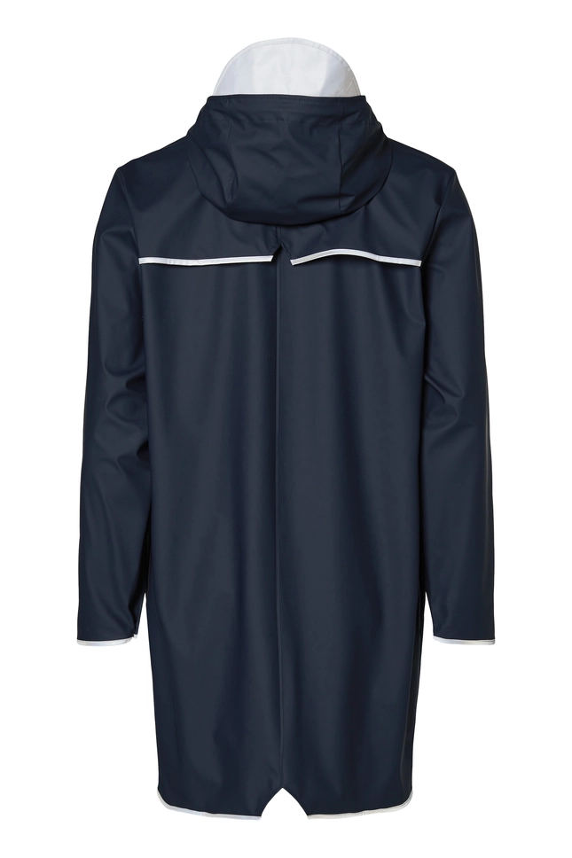 Imperméable RAINS Unisex Long Jacket Reflective Bleu Navy Reflective