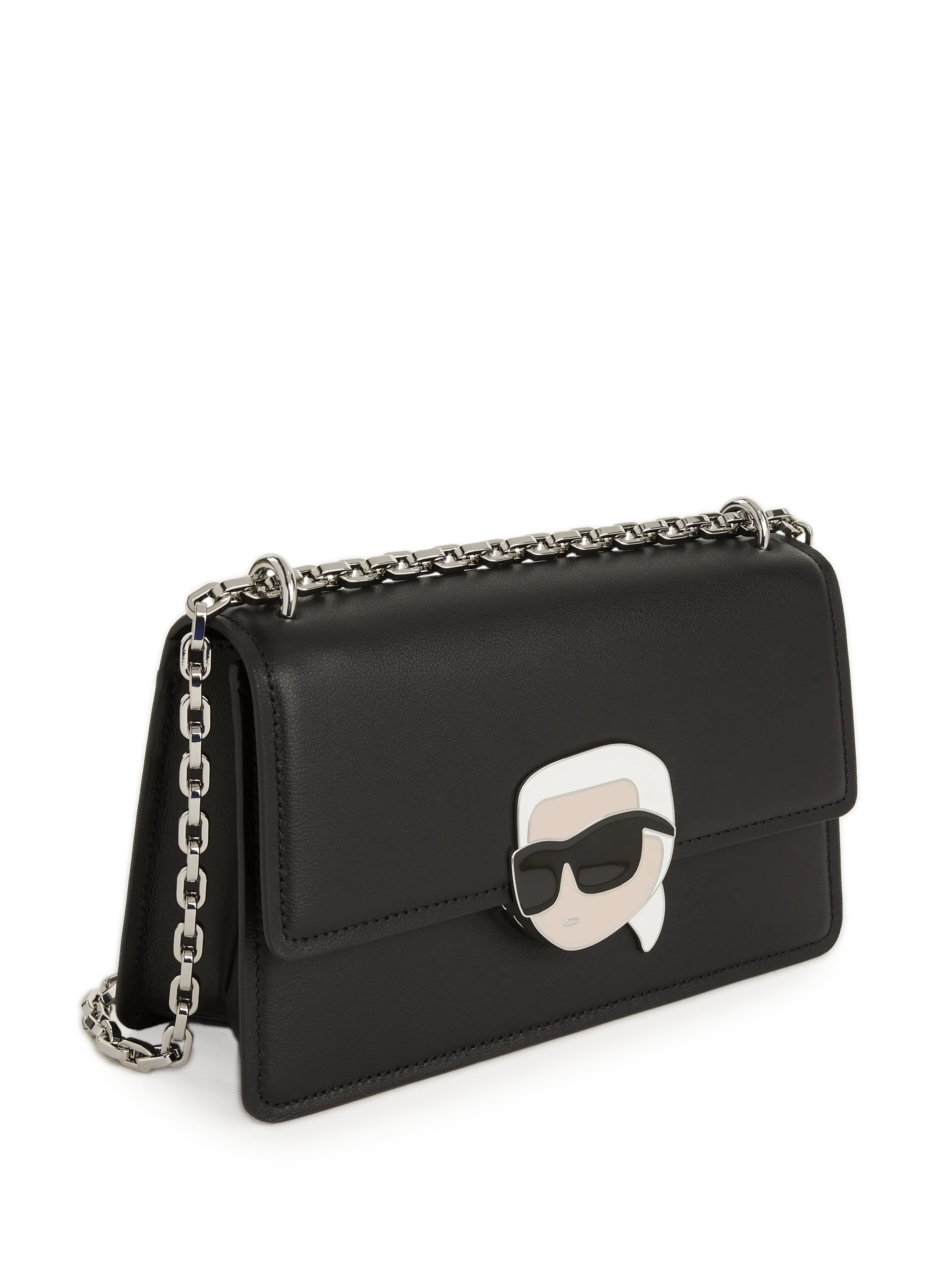 KARL LAGERFELD  Sac Ikonik/K 2.0 en cuir - Noir