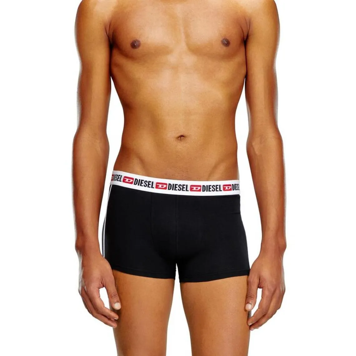 Lot de 2 boxers coton noir/noir Diesel Underwear - Boxer & Shorty Homme sur MenCorner