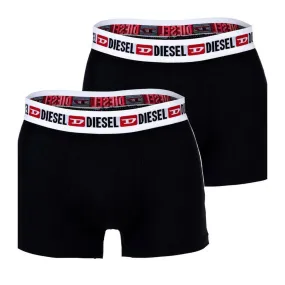 Lot de 2 boxers coton noir/noir Diesel Underwear - Boxer & Shorty Homme sur MenCorner