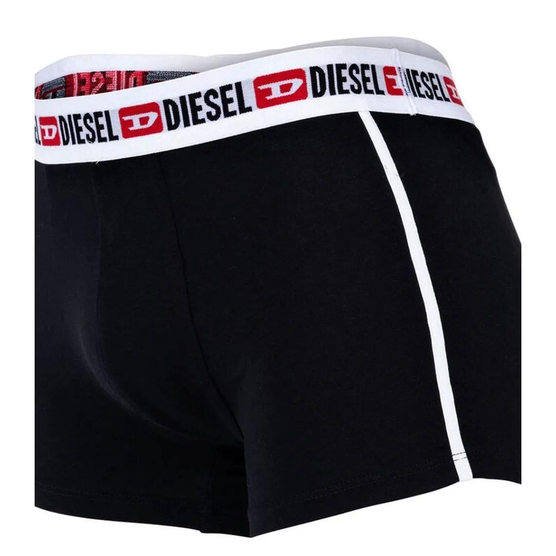 Lot de 2 boxers coton noir/noir Diesel Underwear - Boxer & Shorty Homme sur MenCorner