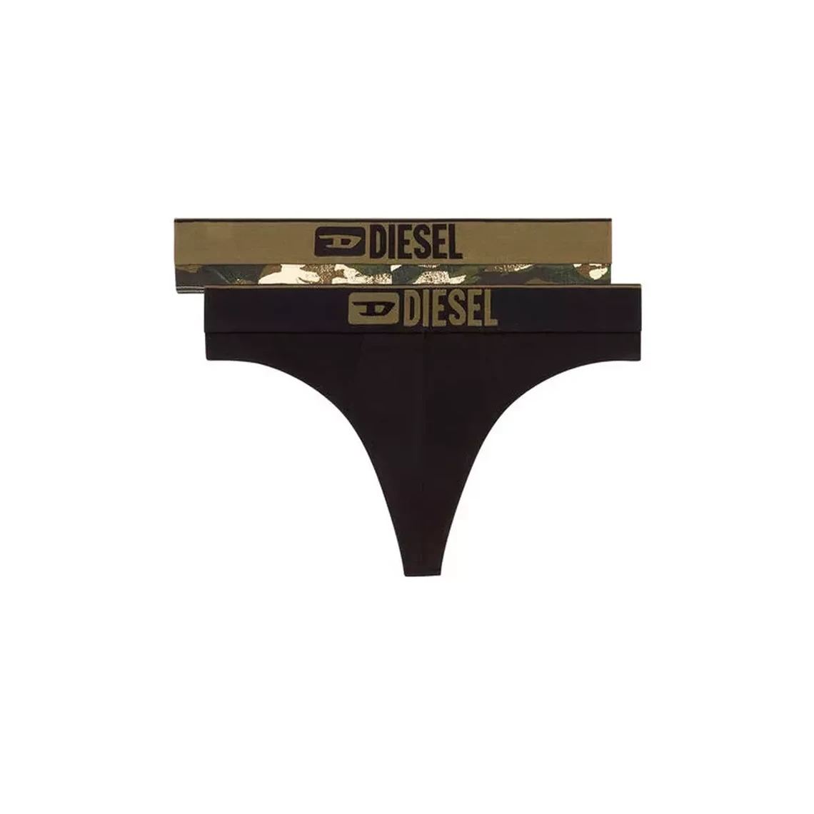 lot de 2 strings  en coton Diesel Underwear - String & Jockstrap Homme sur MenCorner