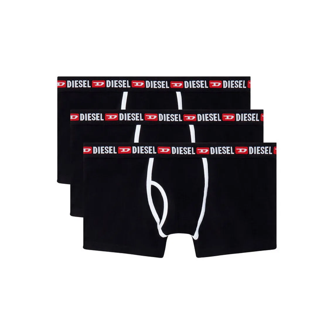 Lot de 3 boxers coton noir Diesel Underwear - Boxer & Shorty Homme sur MenCorner