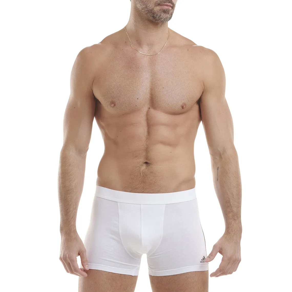 Lot de 3 boxers homme Active Flex Coton 3 Stripes Adidas blanc Adidas Underwear - Caleçon Homme sur MenCorner