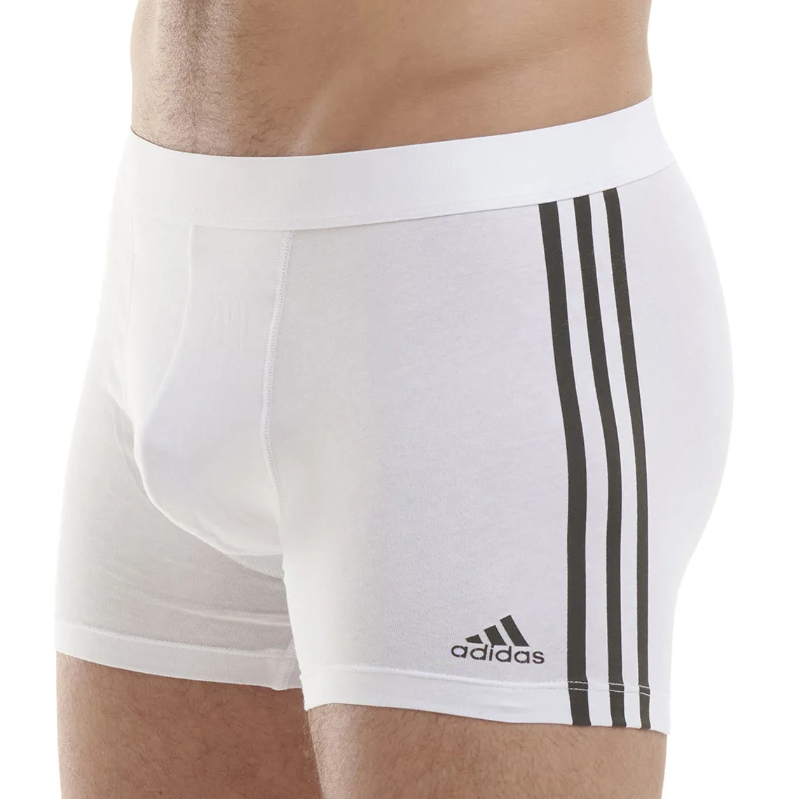 Lot de 3 boxers homme Active Flex Coton 3 Stripes Adidas blanc Adidas Underwear - Caleçon Homme sur MenCorner