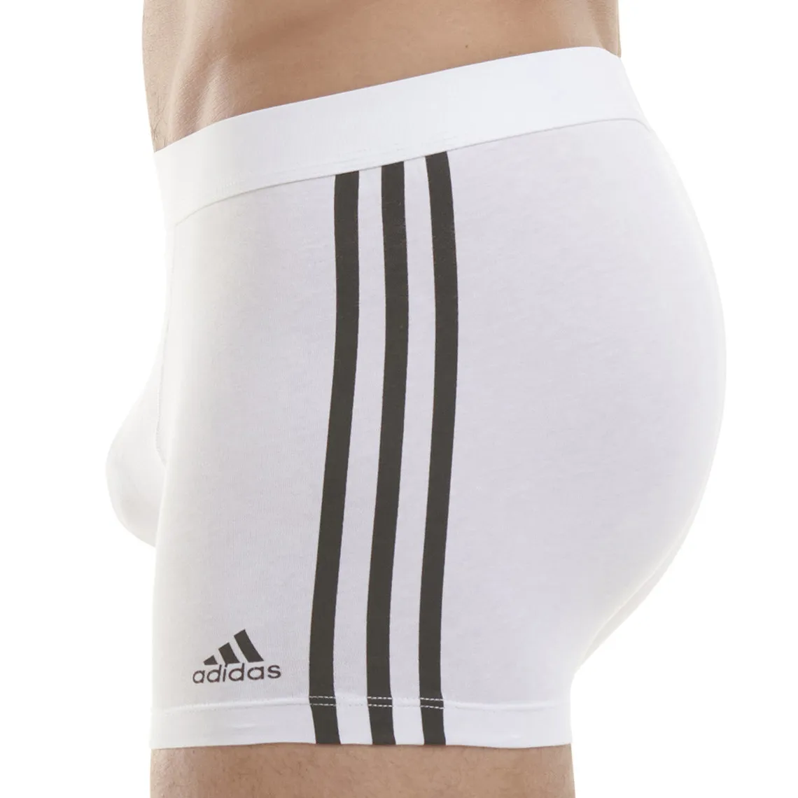 Lot de 3 boxers homme Active Flex Coton 3 Stripes Adidas blanc Adidas Underwear - Caleçon Homme sur MenCorner