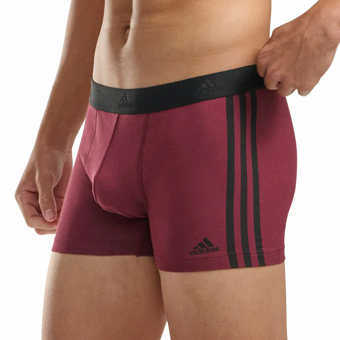 Lot de 3 boxers homme Active Flex Coton 3 Stripes Adidas vert Adidas Underwear - Caleçon Homme sur MenCorner