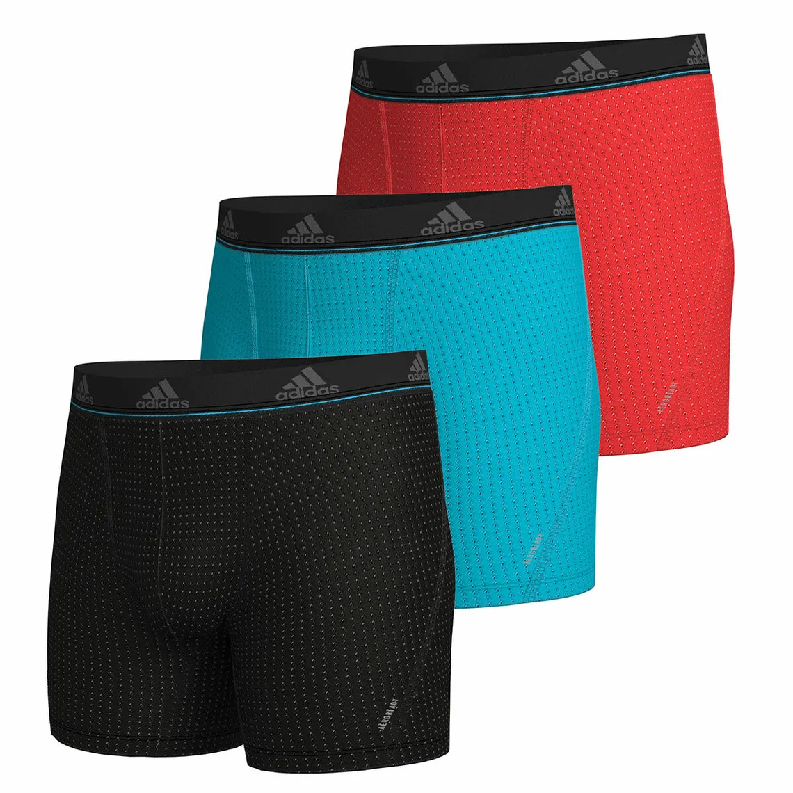 Lot de 3 boxers long homme Micro Mesh Adidas noir Adidas Underwear - Caleçon Homme sur MenCorner