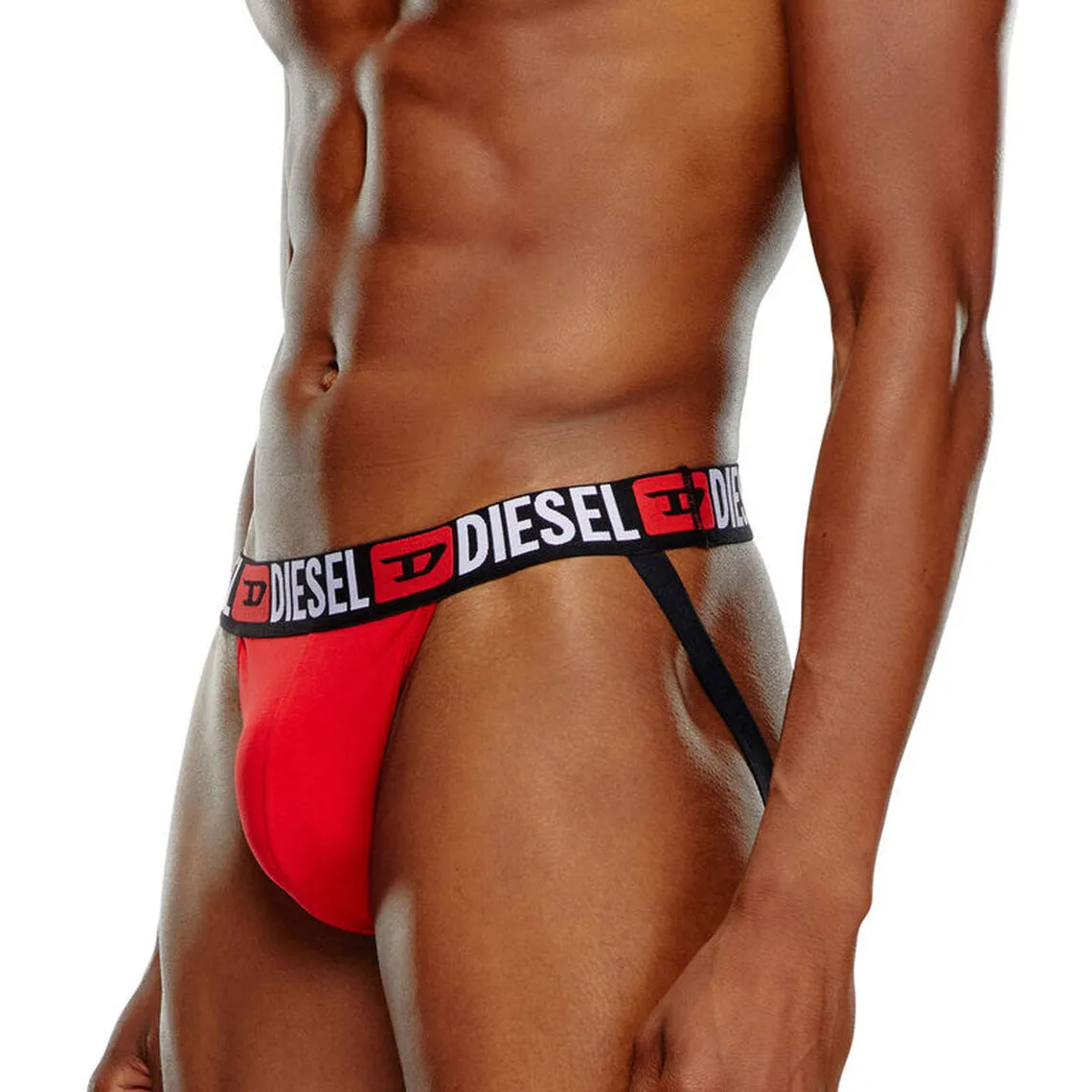 Lot de 3 jockstrap en coton Diesel Underwear - String & Jockstrap Homme sur MenCorner