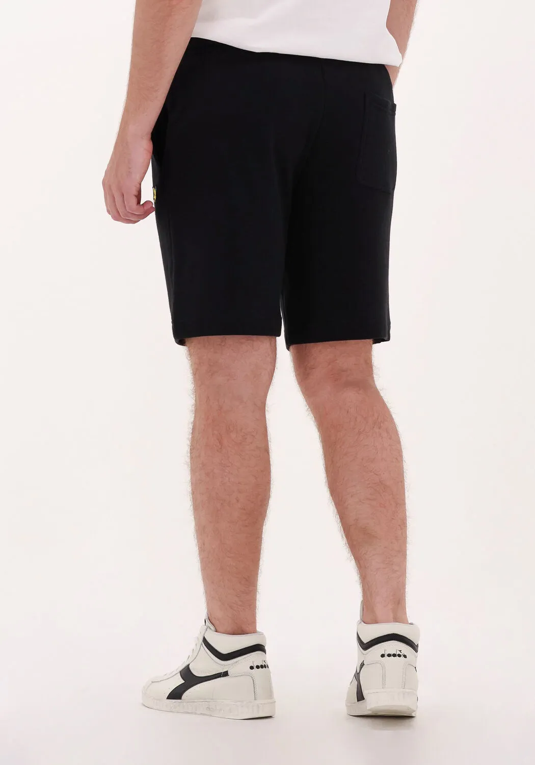 lyle & scott pantalon courte sweatshort en noir