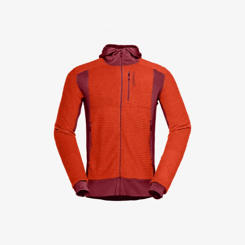 Norrona Falketind Alpha120 Zip Hood - Polaire homme | Hardloop