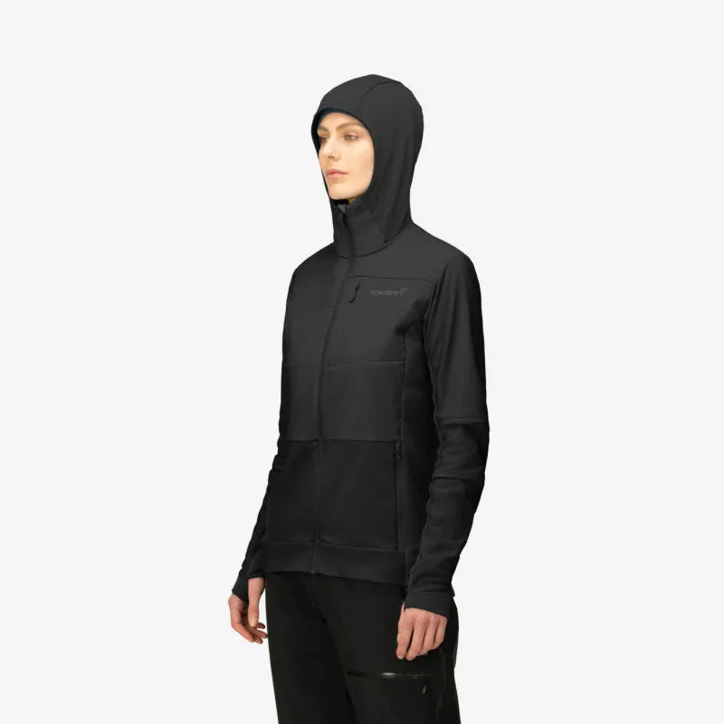 Norrona Falketind Alpha90 Insulated Zip Hood - Polaire femme | Hardloop