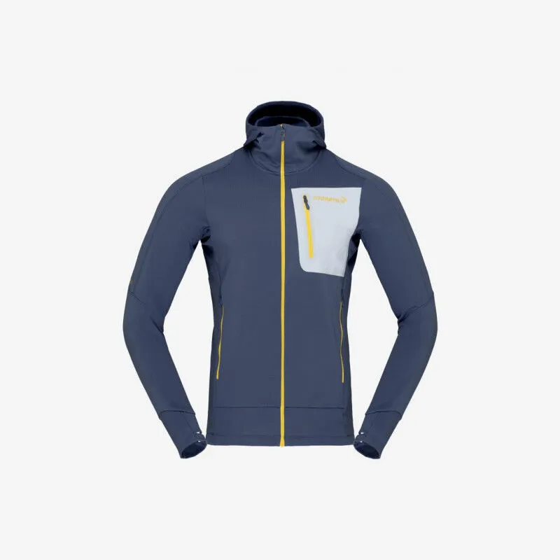 Norrona Falketind Power Grid Hood - Polaire homme | Hardloop