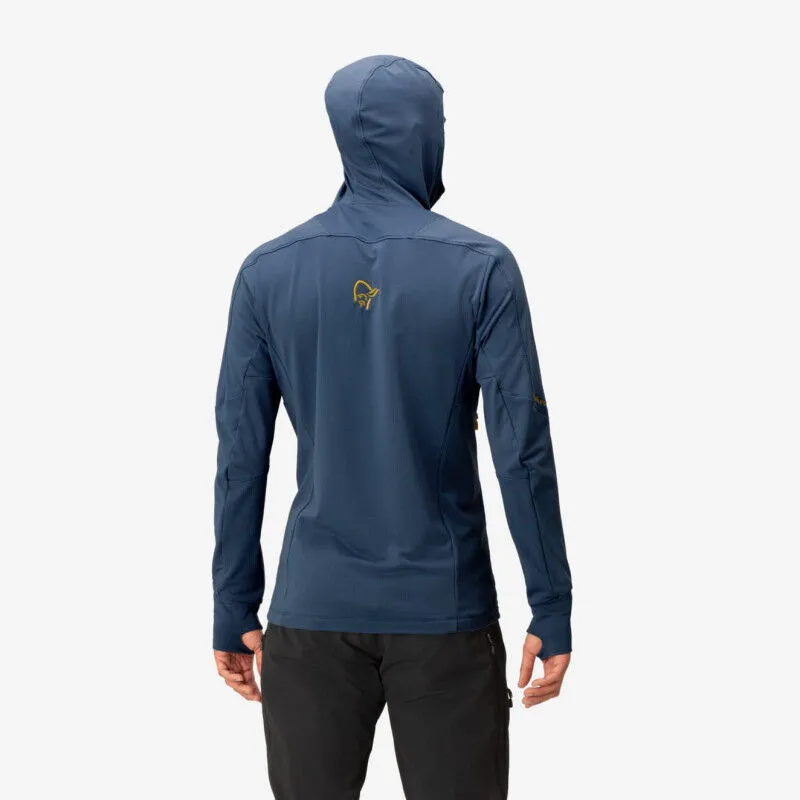 Norrona Falketind Power Grid Hood - Polaire homme | Hardloop