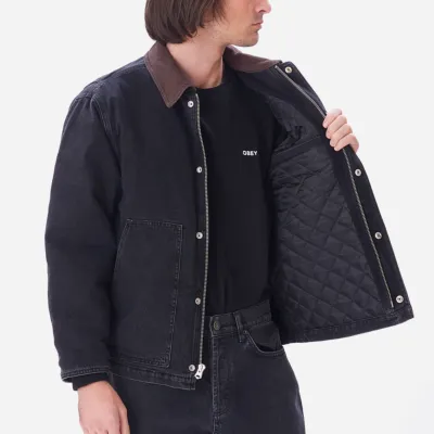 OBEY - WORK AROUND JACKET - Faded Black