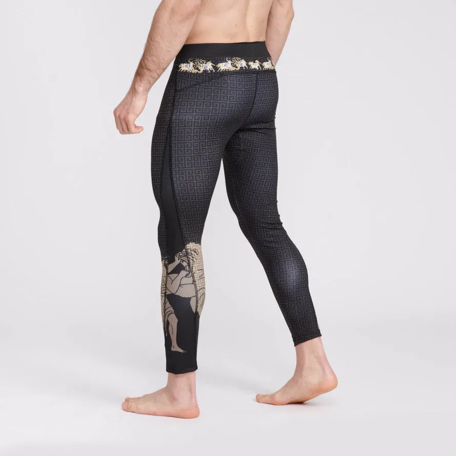 Pantalon de Compression Leone Eracle - Noir/Gris