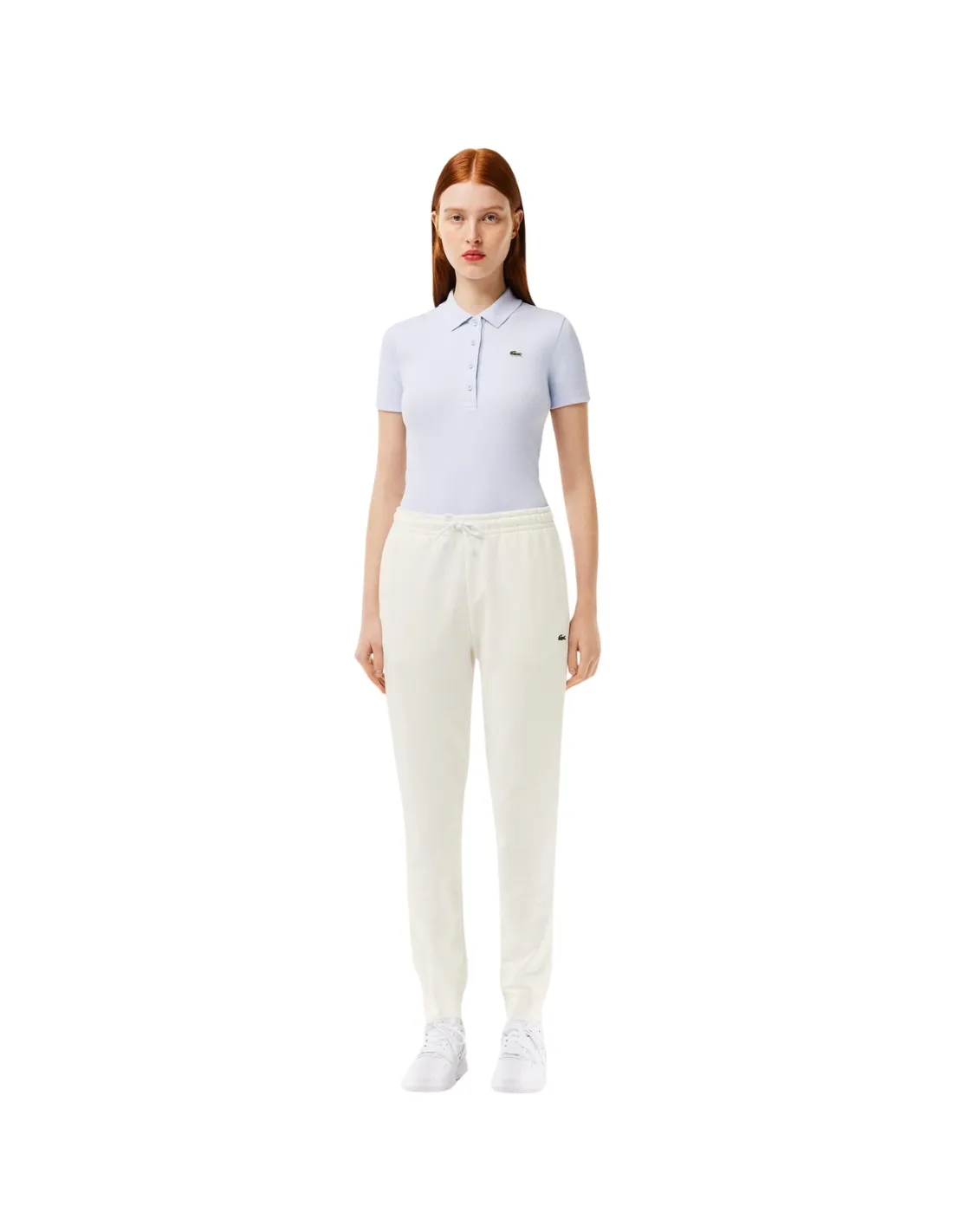 Pantalon de survetement femme Lacoste Ref 58277 70V Blanc