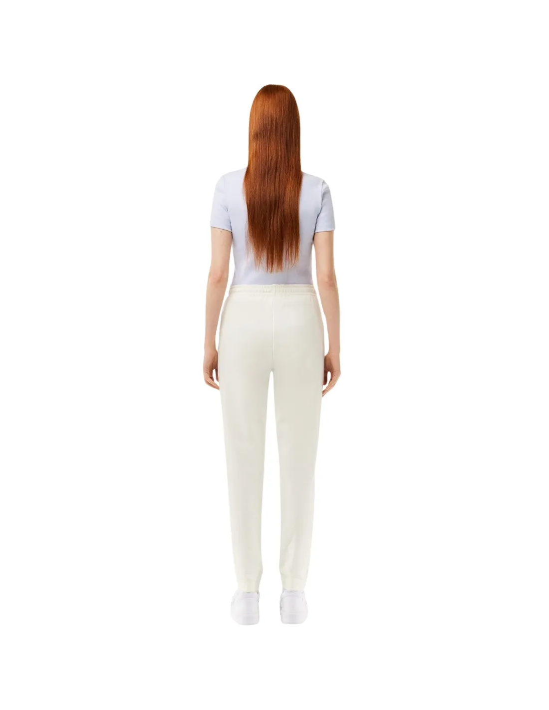 Pantalon de survetement femme Lacoste Ref 58277 70V Blanc