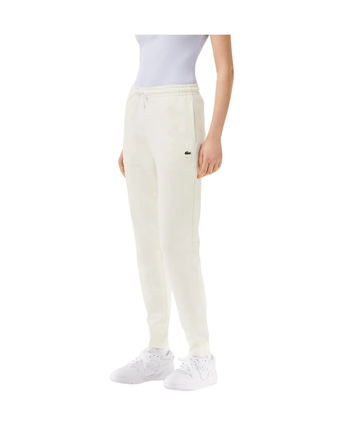 Pantalon de survetement femme Lacoste Ref 58277 70V Blanc