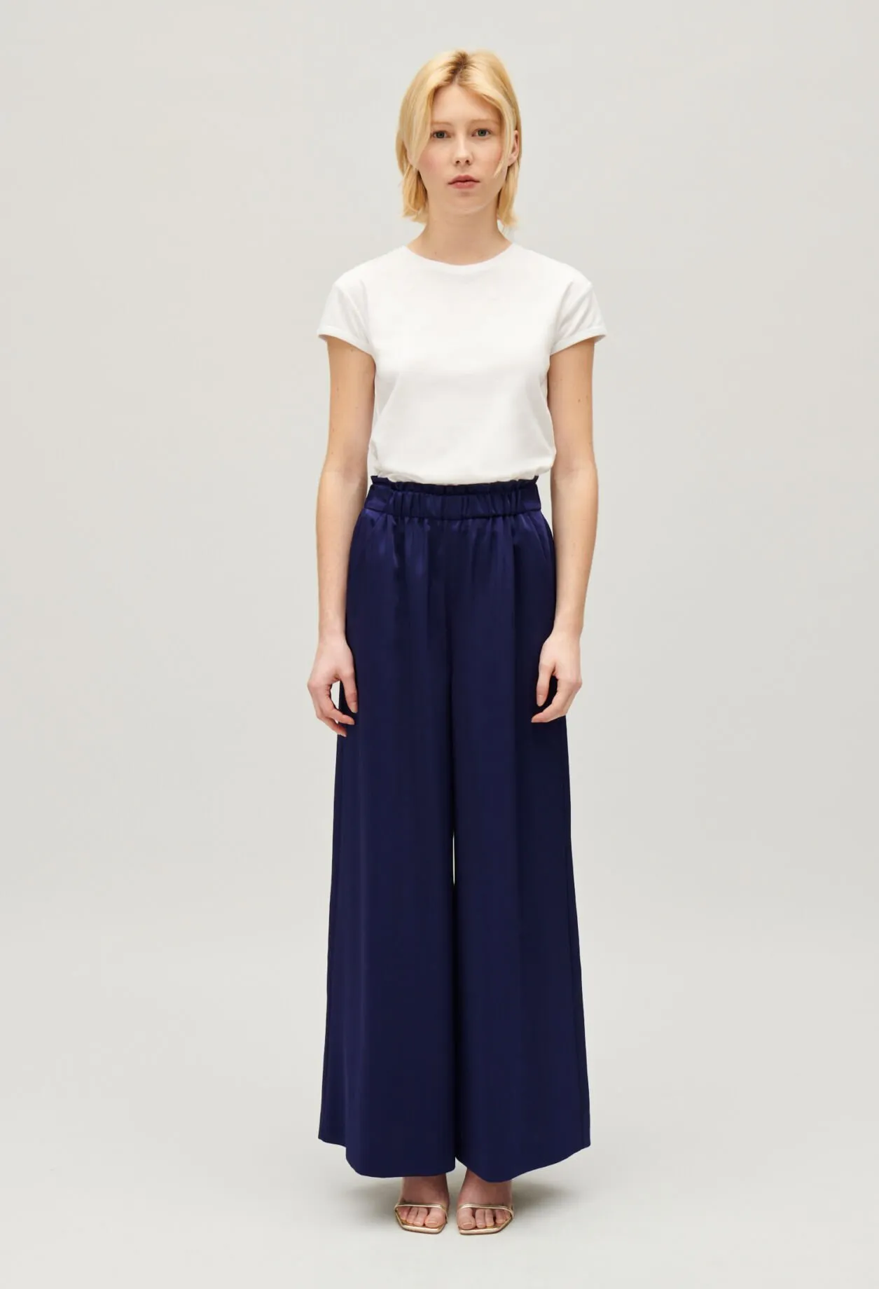 Pantalon large taille smockée | Claudie FR