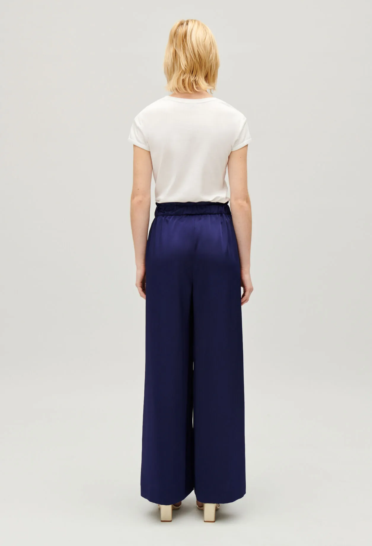 Pantalon large taille smockée | Claudie FR