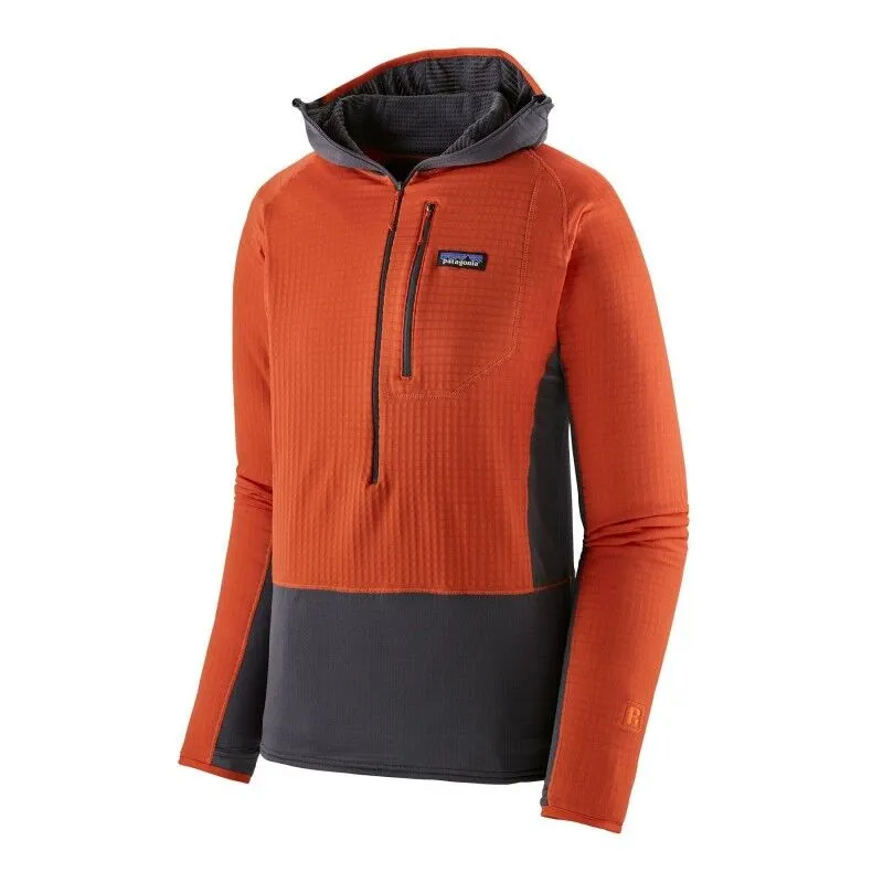 Patagonia R1 Hybrid Hood P/O - Polaire homme | Hardloop