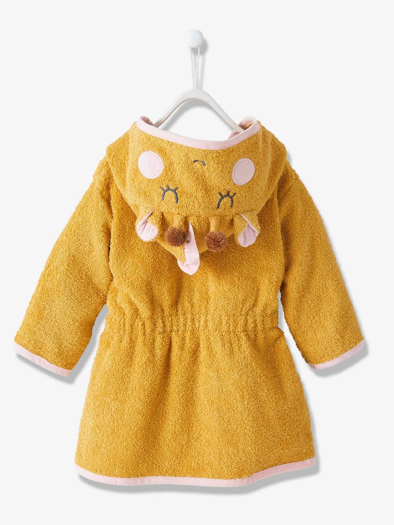 Peignoir de bain bébé Girafe ocre - Vertbaudet