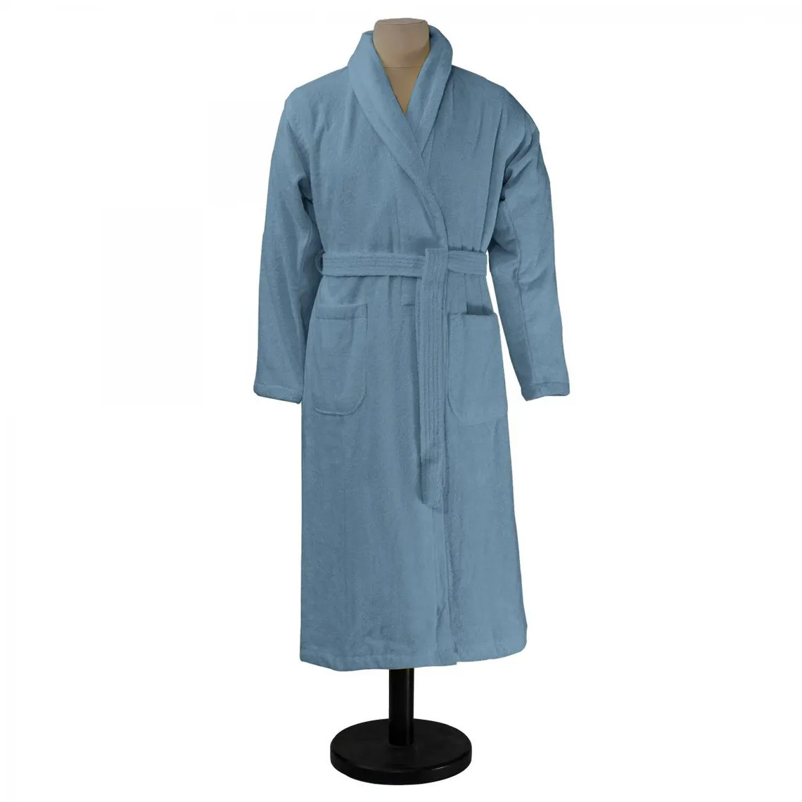 Peignoir de bain coton Aqua - Bleu Baltique | Peignoir 3 SUISSES