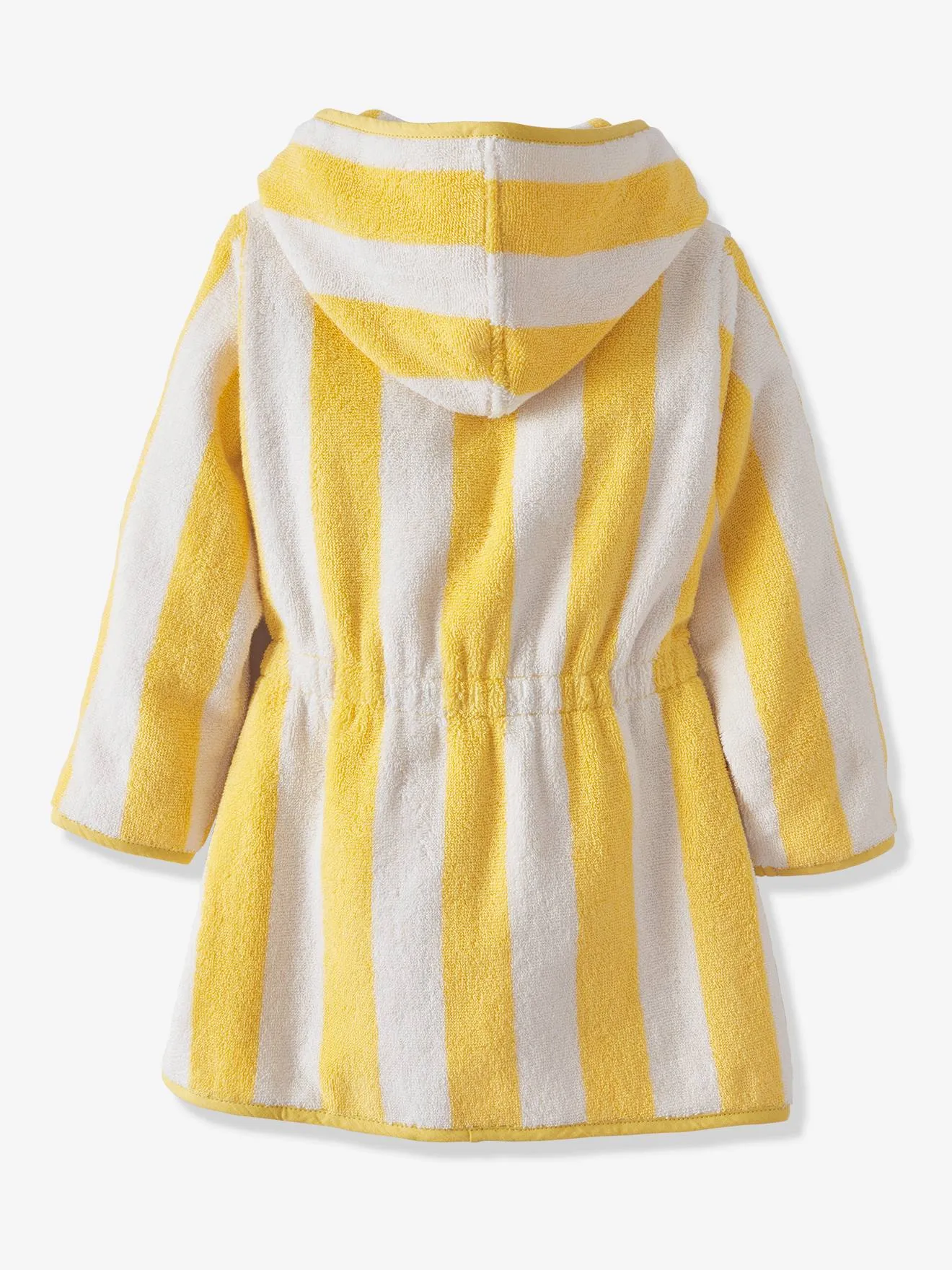 Peignoir de bain enfant rayures TRANSAT rayé jaune - Vertbaudet