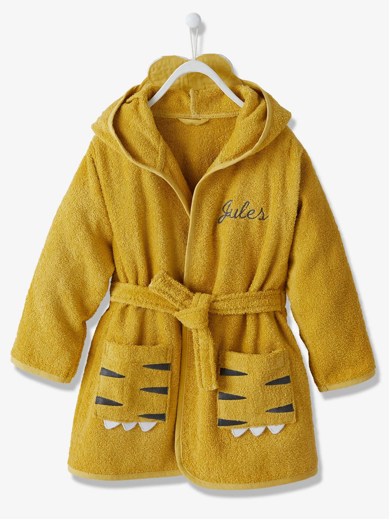 Peignoir de bain enfant Tigre ocre - Vertbaudet