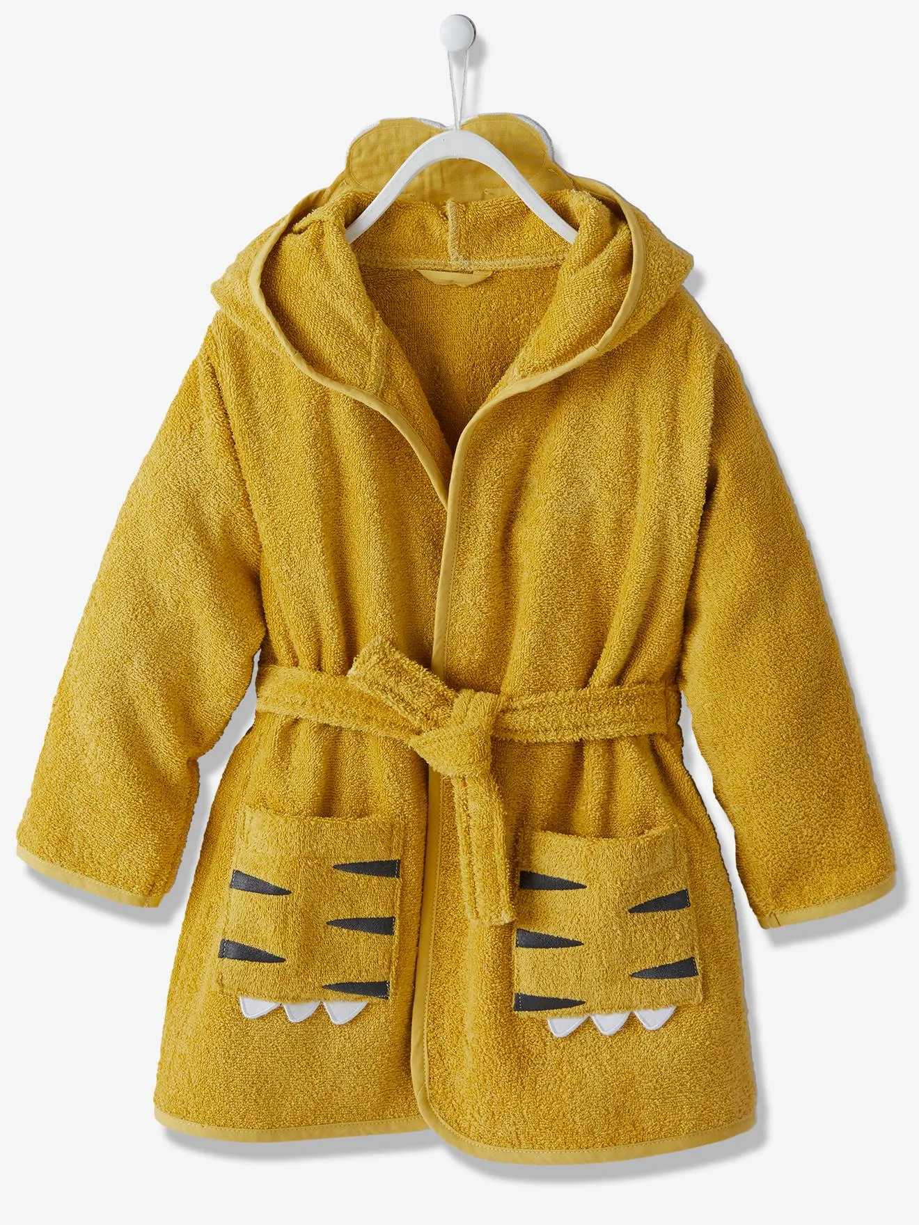 Peignoir de bain enfant Tigre ocre - Vertbaudet