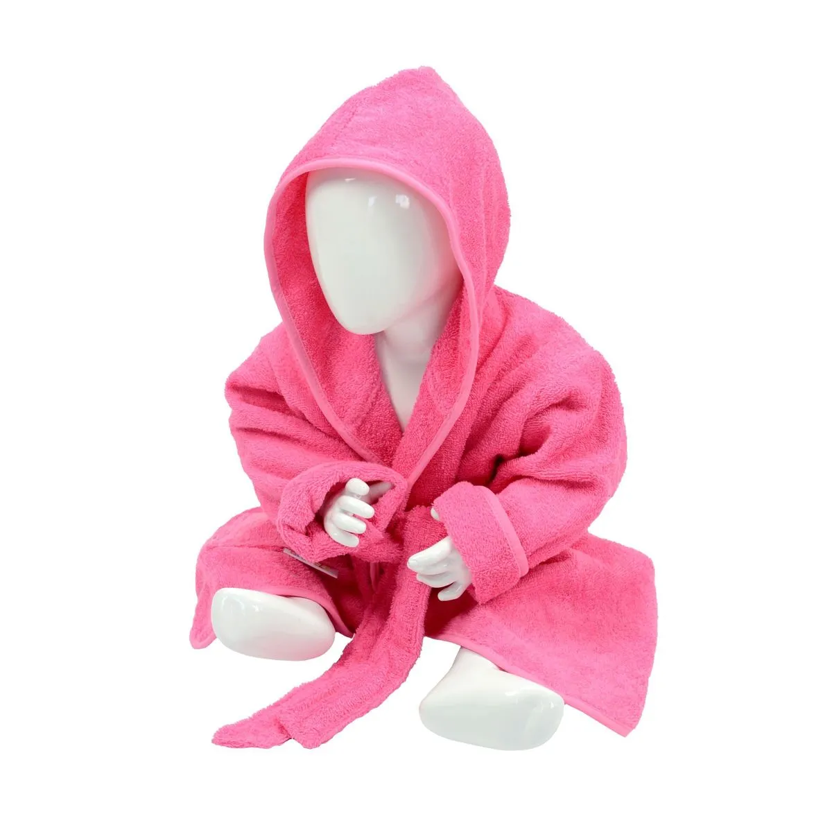 Peignoir en éponge à capuche pour bébé - AR022 - rose 