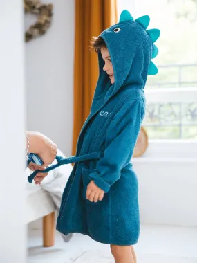 Peignoir enfant Dinosaure personnalisable bleu - Vertbaudet