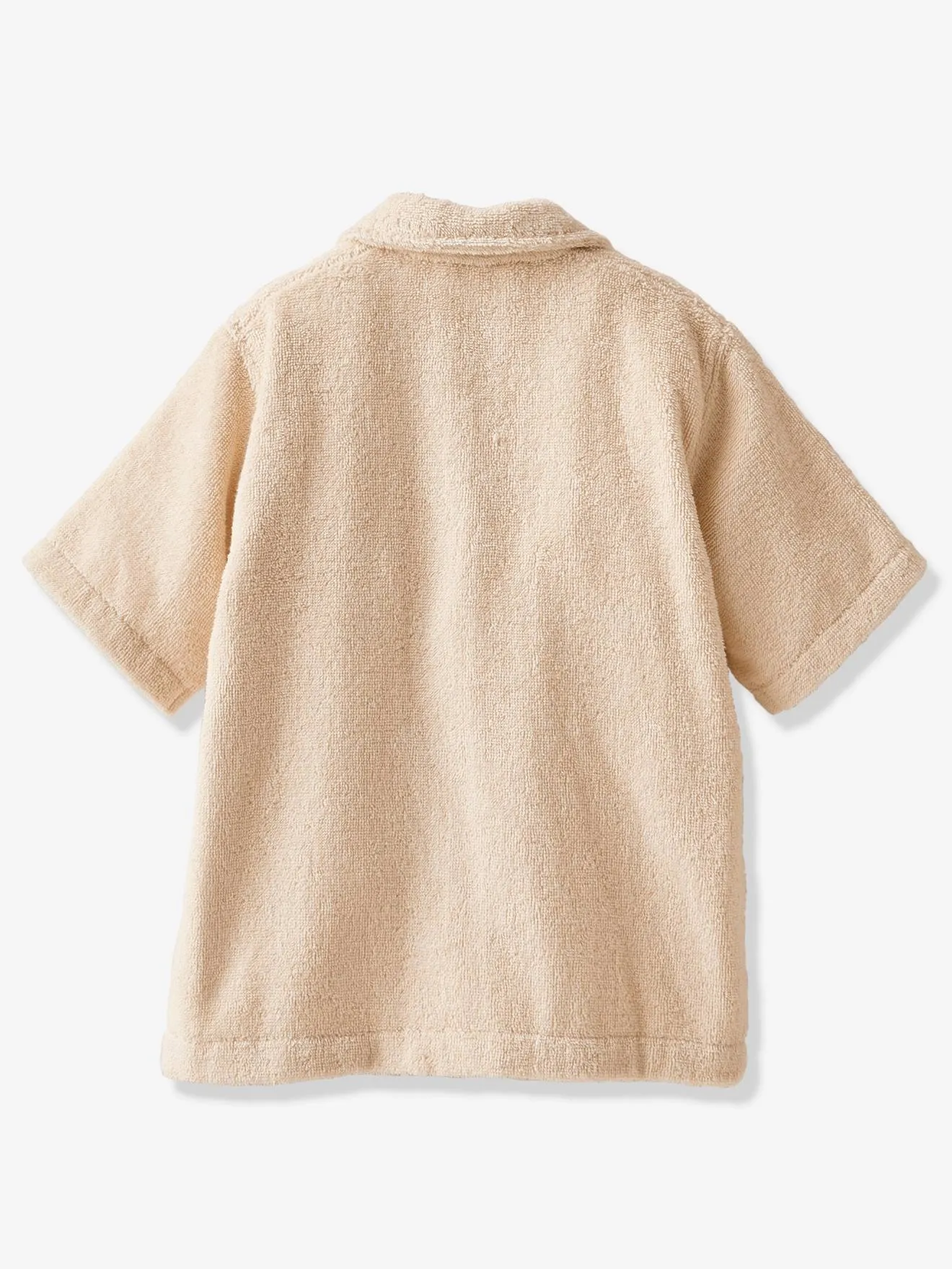 Peignoir Oversize bébé avec coton recyclé personnalisable beige - Vertbaudet