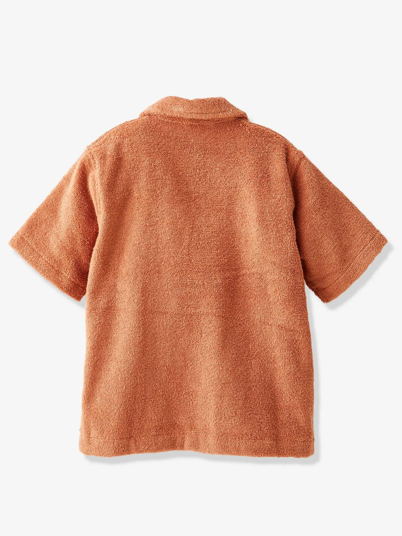 Peignoir Oversize bébé avec coton recyclé personnalisable terracotta - Vertbaudet