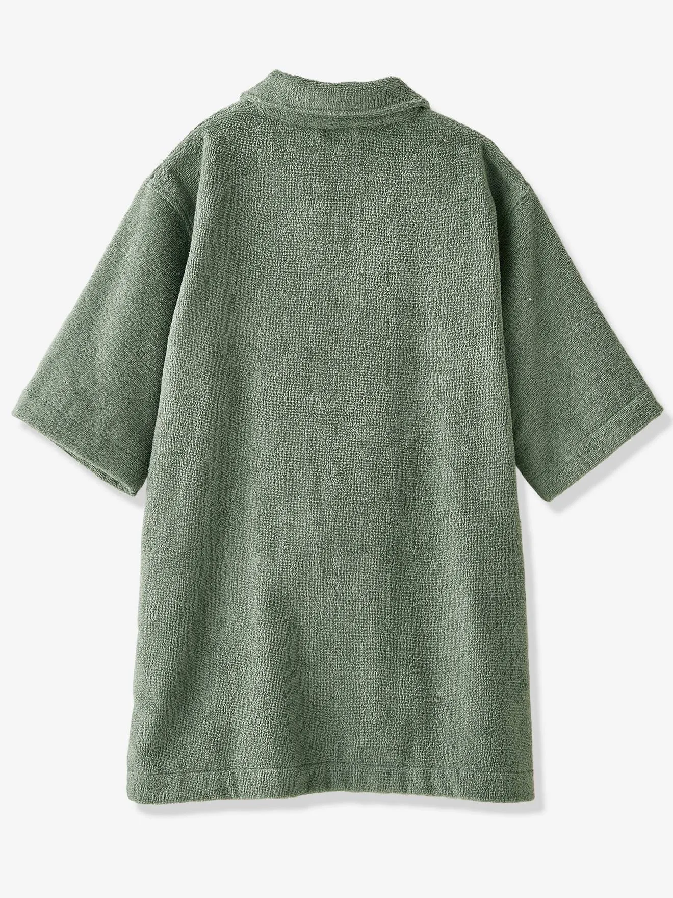 Peignoir Oversize enfant avec coton recyclé personnalisable vert sapin - Vertbaudet