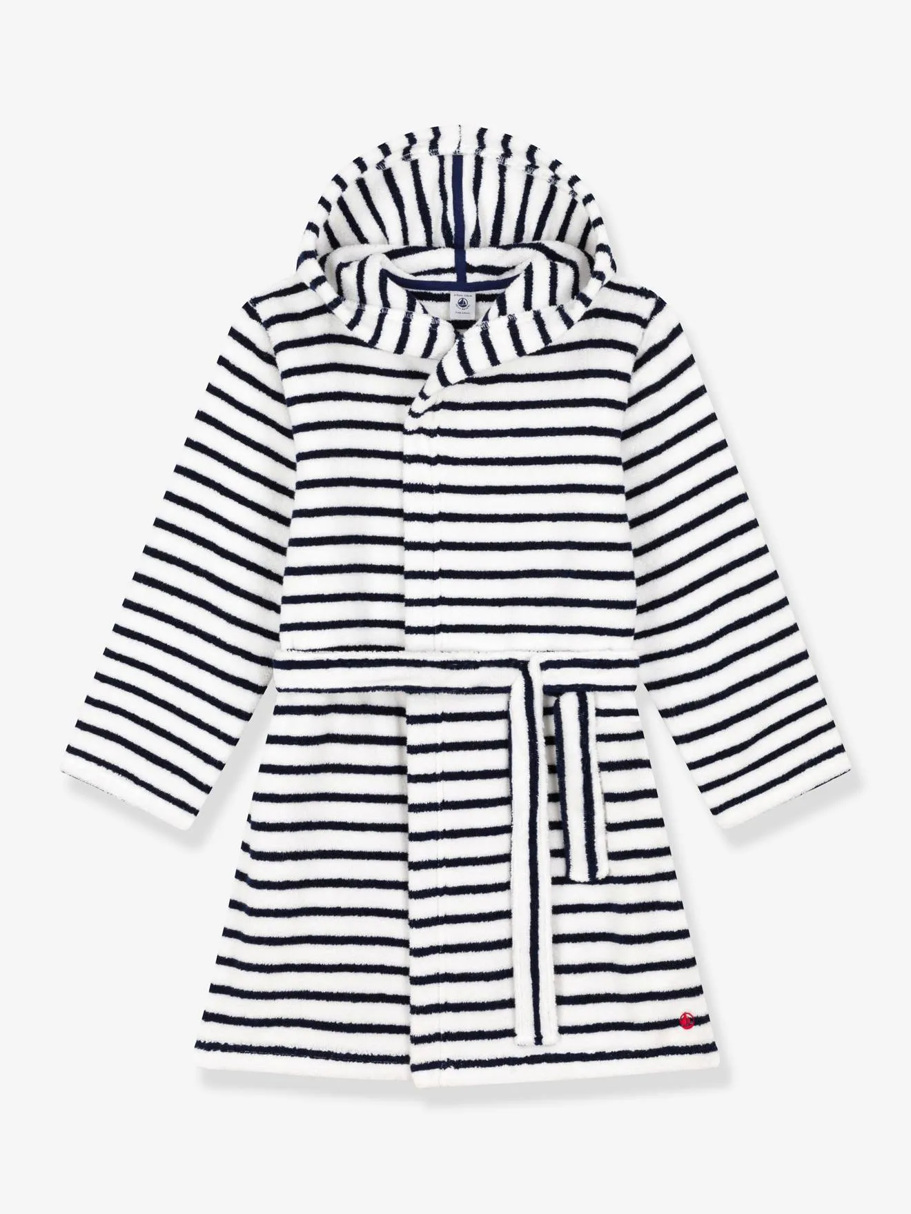 Peignoir rayé en éponge PETIT BATEAU blanc imprimé - Petit Bateau