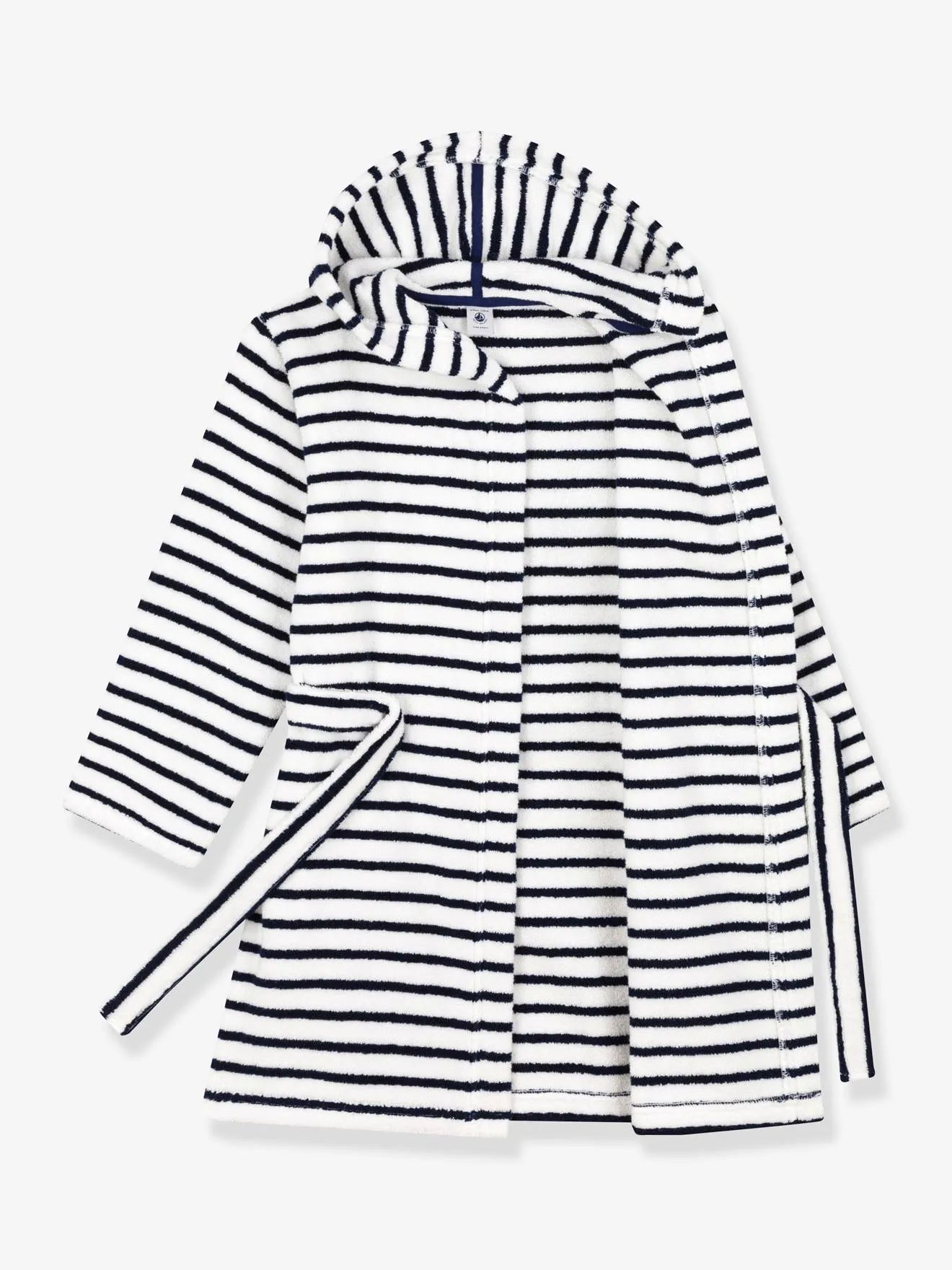 Peignoir rayé en éponge PETIT BATEAU blanc imprimé - Petit Bateau