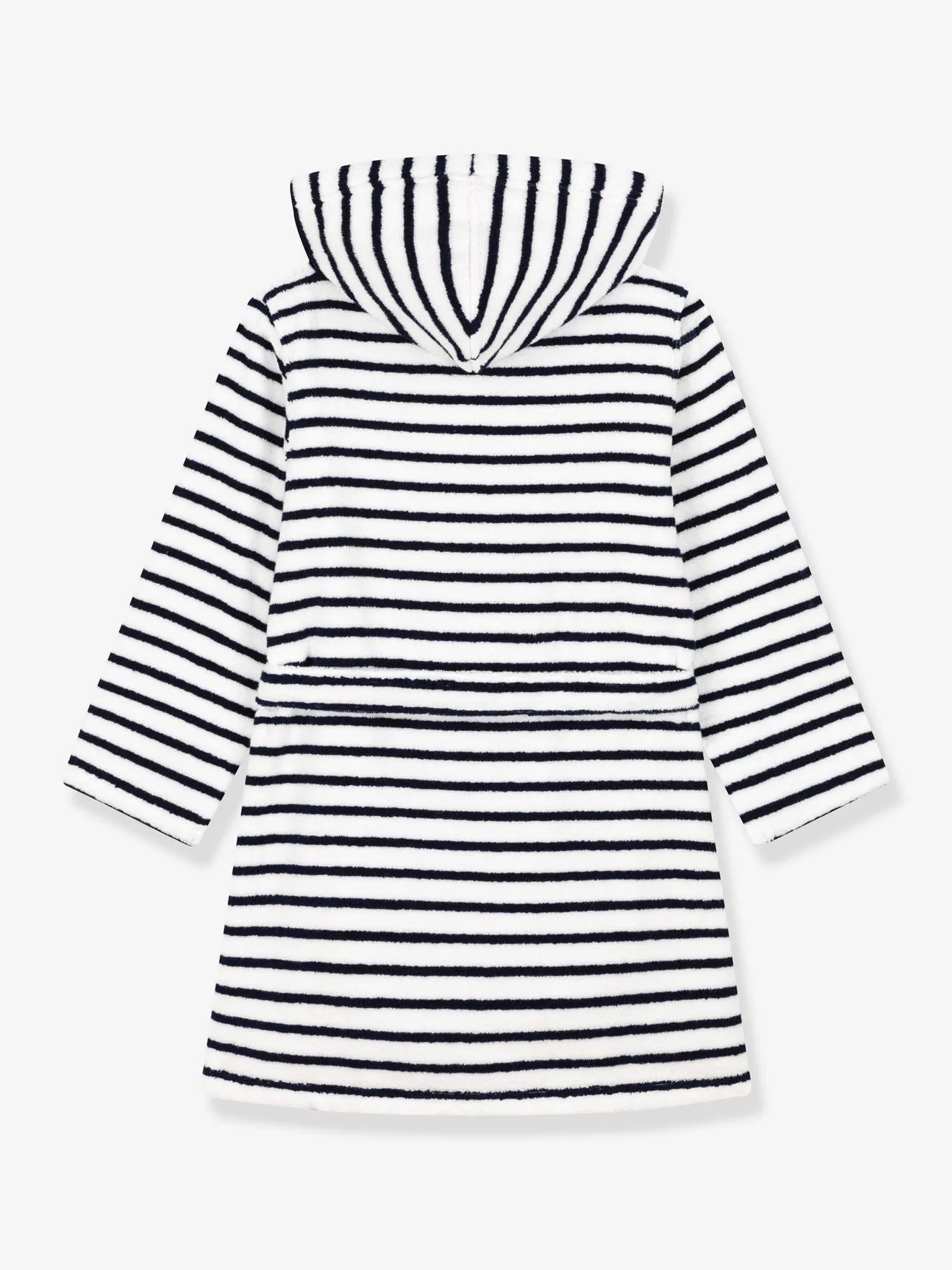 Peignoir rayé en éponge PETIT BATEAU blanc imprimé - Petit Bateau