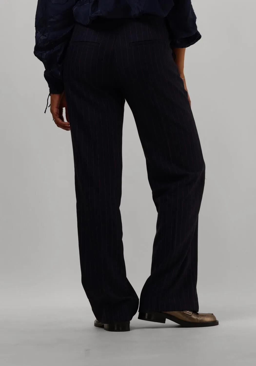 pom amsterdam pantalon striped midnight blue en bleu