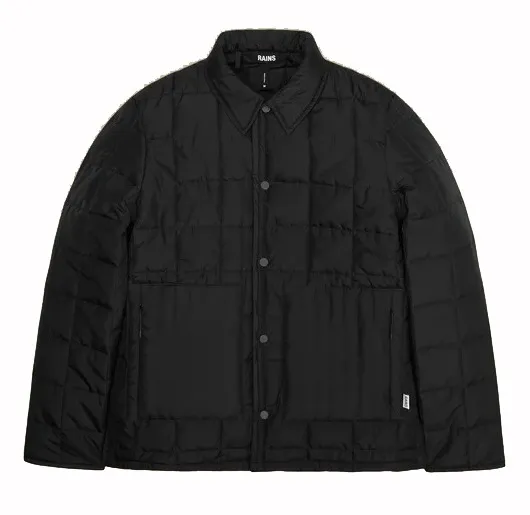 RAINS - Liner shirt jacket - black - INSIDE URBAN WEAR