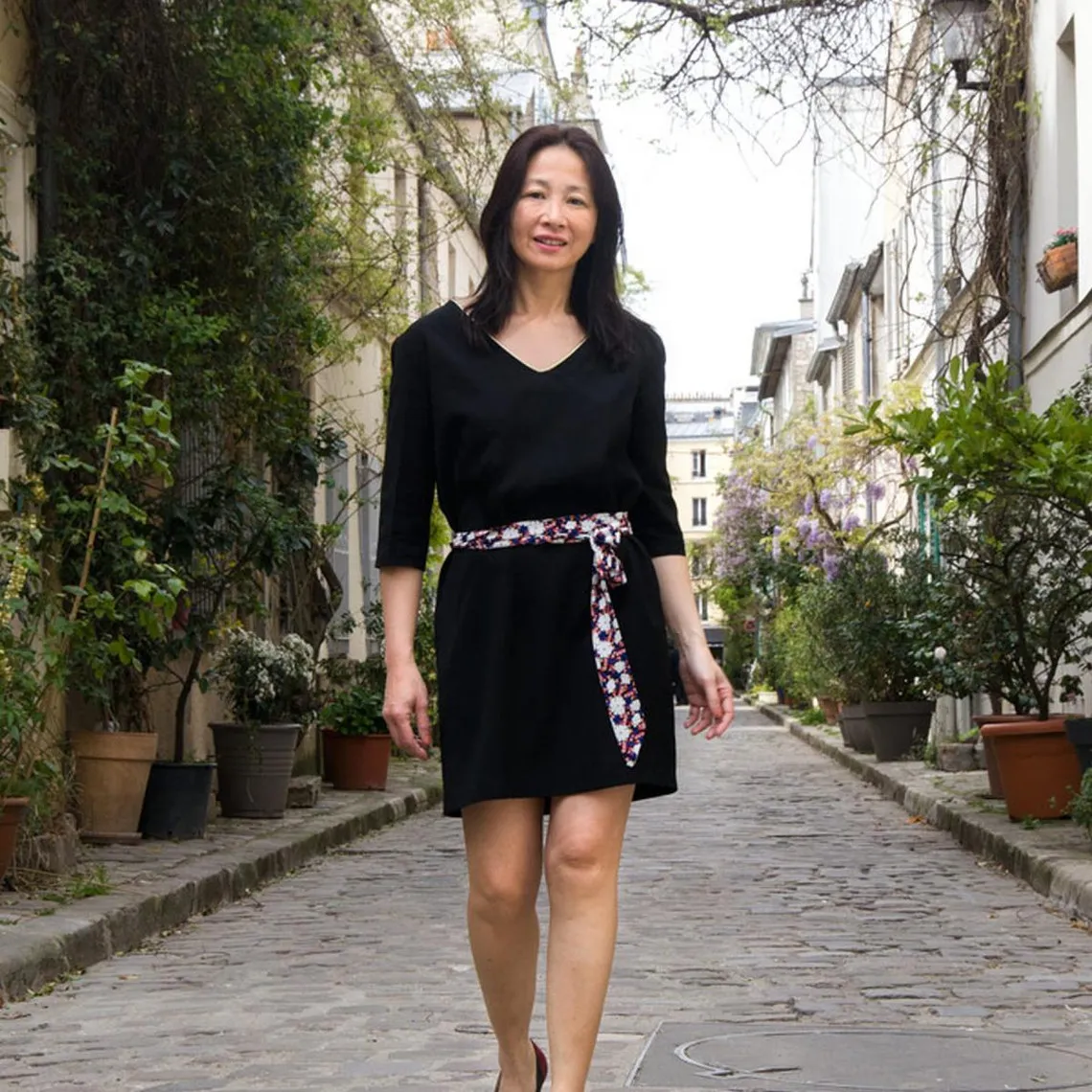 Robe Caméléon noire en viscose | 3 Suisses