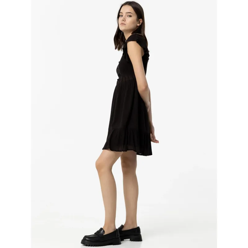 Robe courte uni neptuno noir femme - Tiffosi | wimod