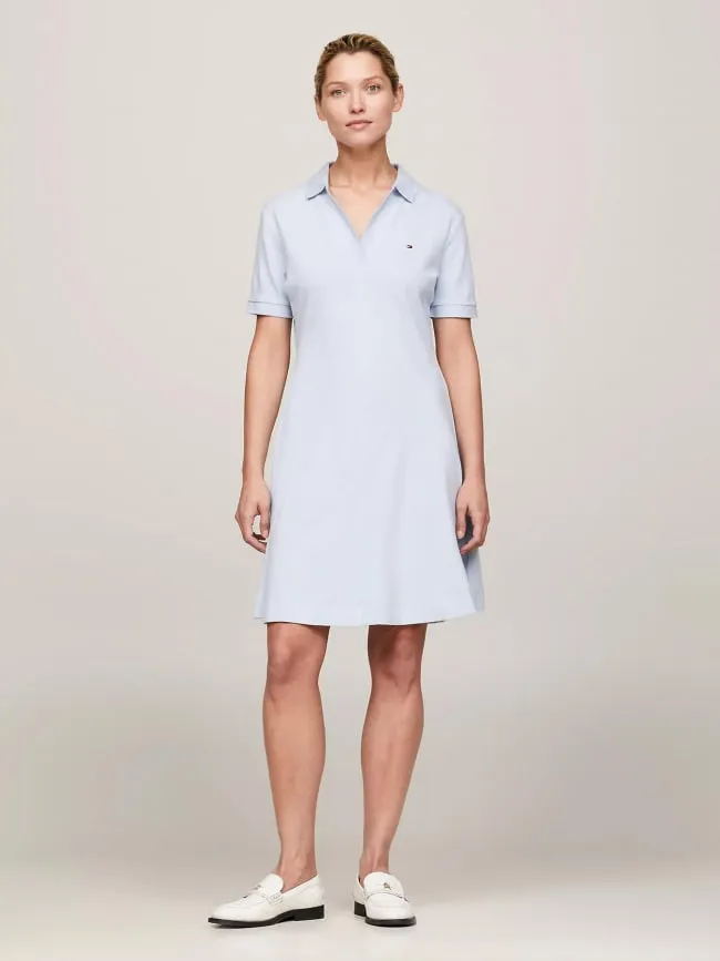 Robe polo ample bleu clair femme - Tommy Hilfiger | wimod