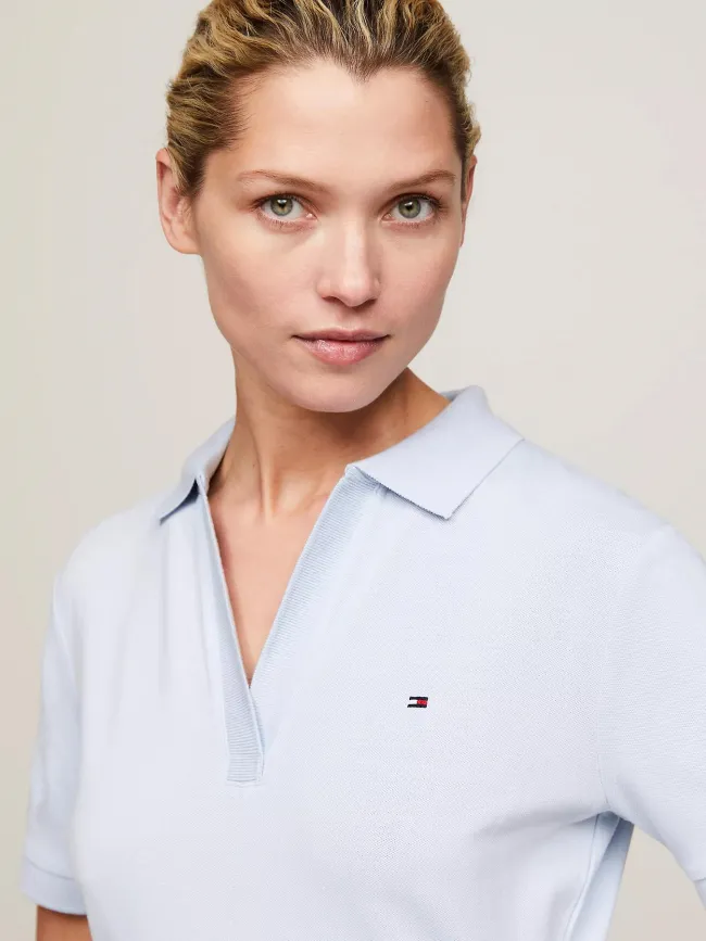 Robe polo ample bleu clair femme - Tommy Hilfiger | wimod